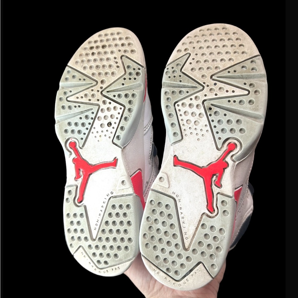 Jordan Flight Club 91 White Infrared Basketball Sneakers - Picture 8 of 8